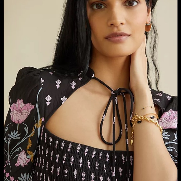 Anthropologie DASHA smocked, Midi dress - Picture 3 of 12